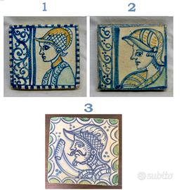 Mattonella riggiola guerriero saraceno paladino