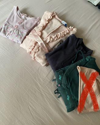 Lotto abbigliamento bambina 6/7 anni.