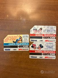 Schede telefoniche Disney