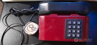 Telefono Da Tavolo Fisso SIP Italtel Vintage Rosso