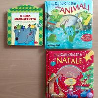 3 libri bambini con cd