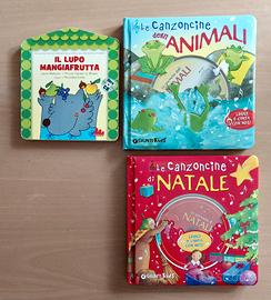 3 libri bambini con cd
