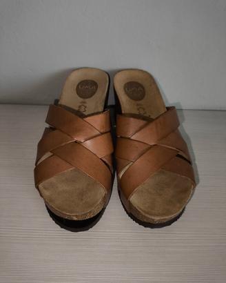 Sandali Donna UMA in Pelle Intrecciata, taglia 37