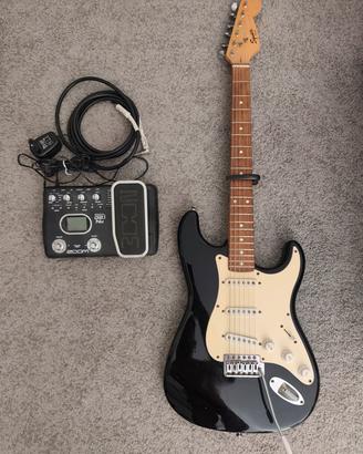 chitarra elettrica Squier + effetti