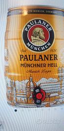 Fusto di birra Paulaner 5 litri nuovo e sigillato