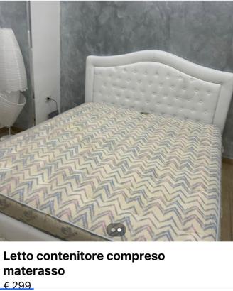 Letto contenitore + materasso