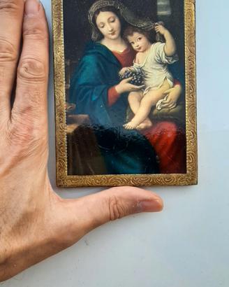 Quadro Madonna con Bambino – Cornice dorata