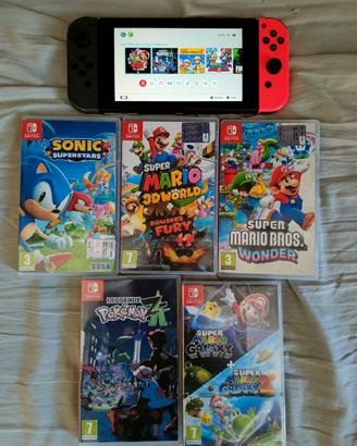 Nintendo Switch e 5 Giochi