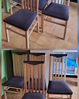 4 Sedie in legno . perfette condizioni.  