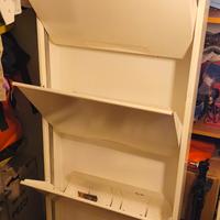 scarpiera 5 scomparti in metallo bianco 