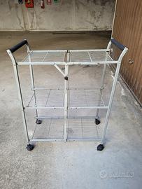Scaffale carrello pieghevole