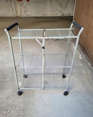 Scaffale carrello pieghevole