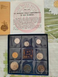 Set San Marino 1972 - Monete Argento FDC Sigillate