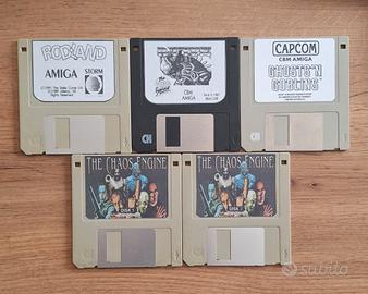 Lotto di 4 giochi classici per Commodore Amiga