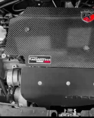Cover motore  fibra di carbonio 595 Abarth tjet 