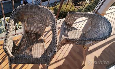 Poltrone, rattan/bambù modello AGEN Ikea