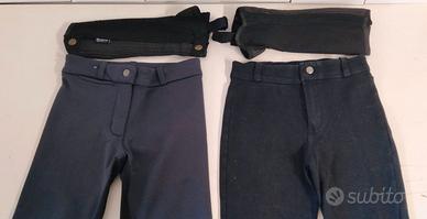 2 pantaloni + ghette Equitazione Bambino/a 8 anni