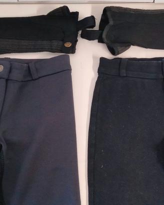 2 pantaloni + ghette Equitazione Bambino/a 8 anni