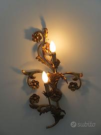 applique di pregio, grande, in foglia d'oro