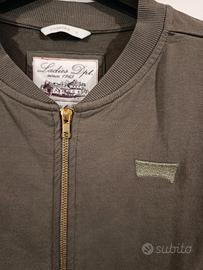 felpa verde militare unisex