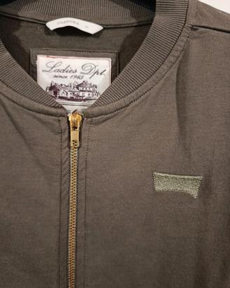 felpa verde militare unisex