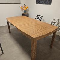 tavolo laminato di zebrano