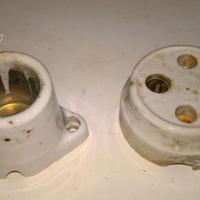 PRESA e PROVA LAMPADE in ceramica - vintage