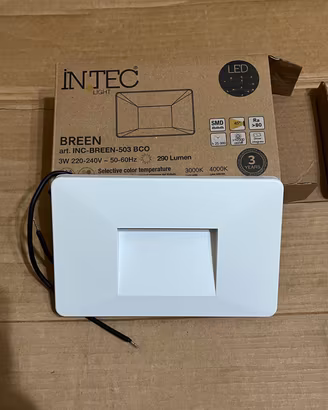 Segnapasso LED Incasso INTEC BREEN 503 Bco
