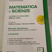 libro manuale concorso scuola Matematica e scienze