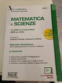 libro manuale concorso scuola Matematica e scienze