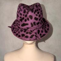 Cappello Vintage Viola Animalier