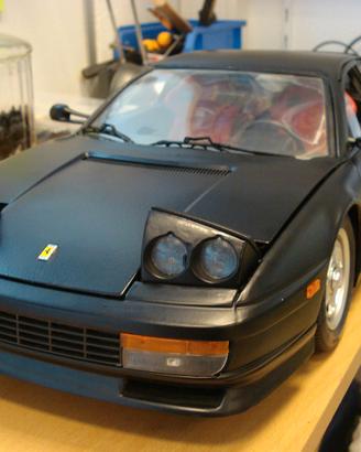 Ferrari Testarossa Pocher 1/8 nera (3) opaco modif