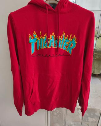 thrasher felpa rossa L 