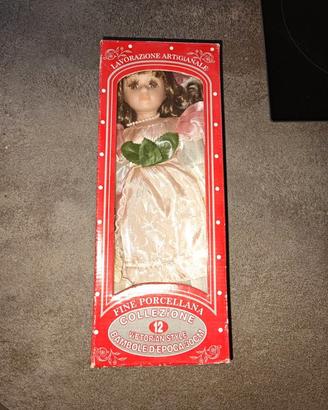 Bambola ceramica Victorian Style 30 cm porcellana