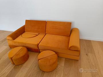 Divano/Poltrona modulare 15 pezzi per bambini.