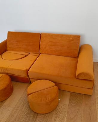 Divano/Poltrona modulare 15 pezzi per bambini.