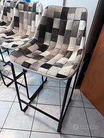 Nuovi sgabelli vero pelo mai usati stile vintage