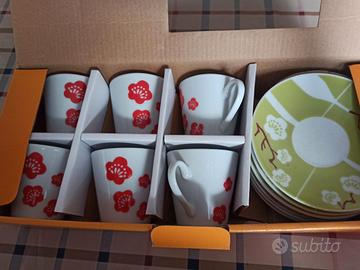 Set da caffè 6 tazzine e 6 piattini Newport