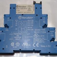 Relè Finder serie 34, SPDT, 24VDC, 6A - n°6pezzi