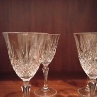 bicchieri  da liquore in cristallo 