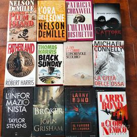 Lotto 12 libri gialli thriller spionaggio 