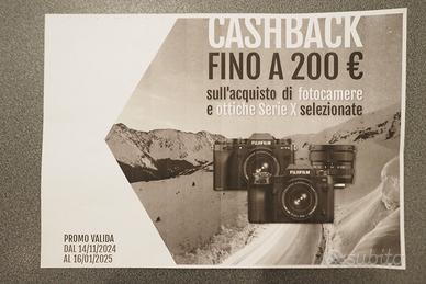 FUJIFILM CASHBACK FINO A 200,00