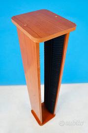 Coppia PORTA CD a Torre Legno Ciliegio