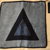 Boggi Pochette in seta blu e navy