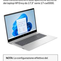 Hp envy laptop 17-cw0010nl