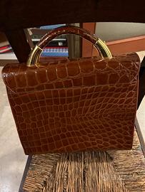 Borsa di coccodrillo Max Mara