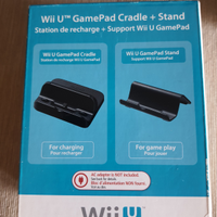 WII U base ricarica + stand per gamepad