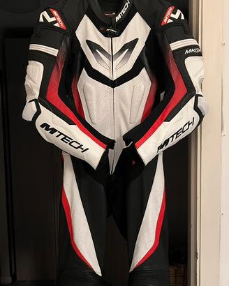Tuta moto MTECH MKGP pelle intera tg 48 (veste 46)