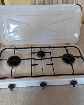 fornello a gas tre fuochi 