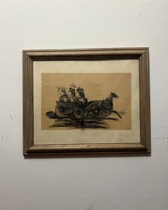 Quadro del 900 con stampa antica
